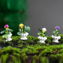 小装饰品桌面小摆件迷你植物模型园艺景观迷你花盆盆栽玩偶