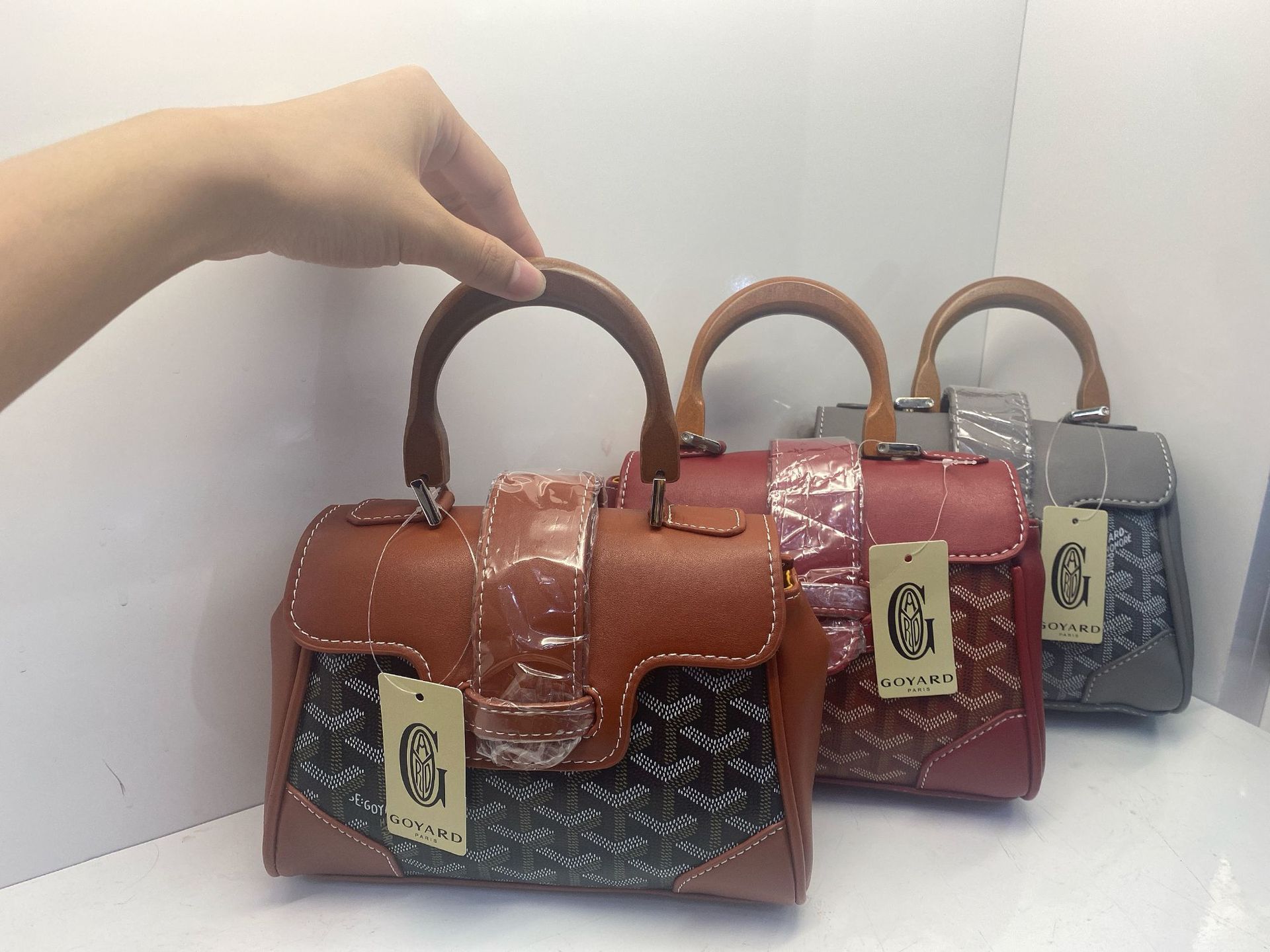 goyard西贡包手提斜跨女包狗牙包手提单肩西贡包斜跨现货迷你女包