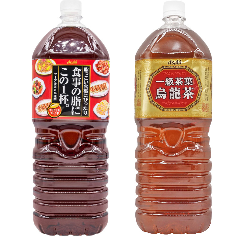 日本进口asahi朝日乌龙茶普洱饮料2l大瓶装夏季家庭畅饮网红饮品