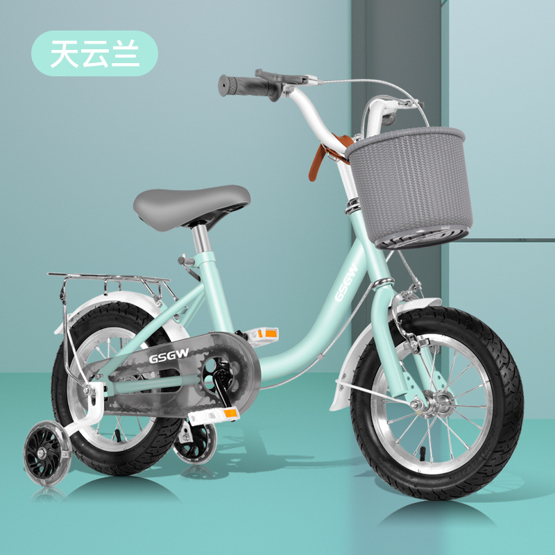 Children's Bicycle Girl 3-6 Years Old 8-9 Kids Girls Baby's Stroller Children's Bicycle Middle and Big Children Princess Bicycle