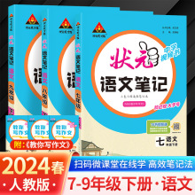 2024春状元语文笔记初中七八九年级下册人教统编版同步教材讲解