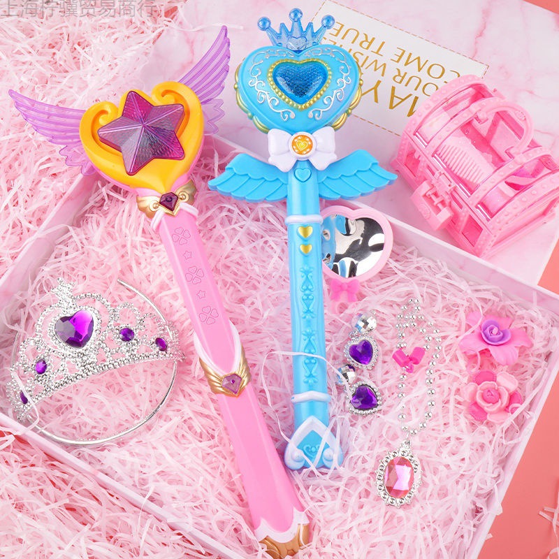 儿童巴拉拉魔法棒公主小魔仙女孩音乐发光变身器魔仙棒新年玩具