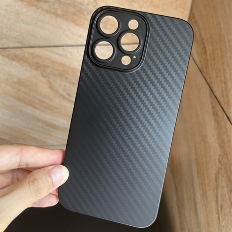 New Iphone14pro Carbon Fiber Texture Phone Case in Stock Wholesale Apple 14promax All-Inclusive Pp Shell