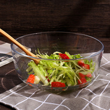 明玻璃碗沙拉家用大碗汤碗微波炉专用耐高温创意汤碗饭碗泡面碗