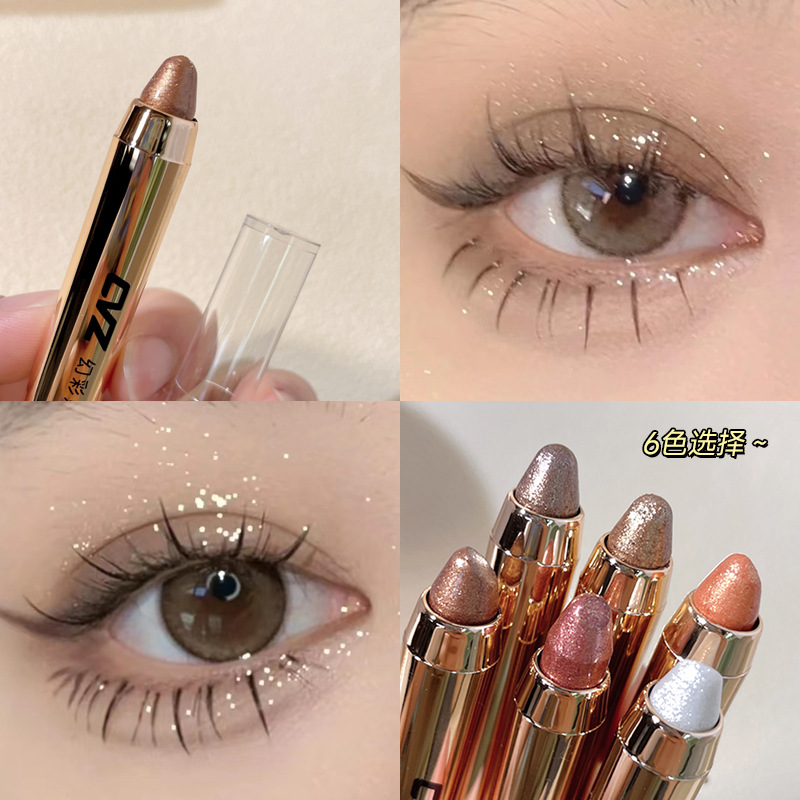 Cvz Magic Color Finishing Highlight Eyeliner Pen Natural All-Match Pearl Fine Twinkling Star Diamond Double Eyes Eye Shadow 6 Colors Optional Wholesale