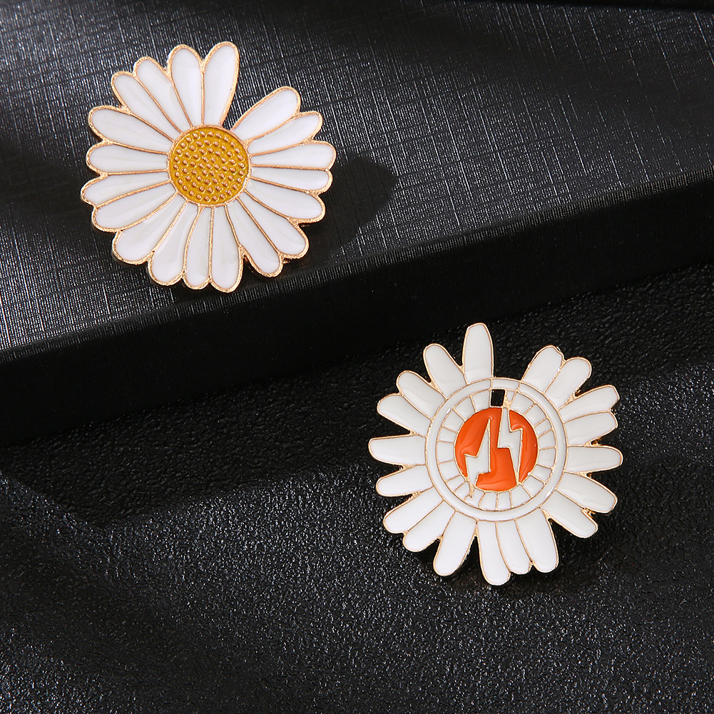 胸针ins小雏菊gd同款雏菊花徽章 合金网红爆款别针个性创意小饰品