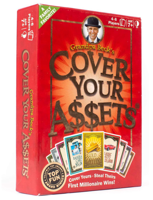 Cover Your Assets Full English Protect Your Assets Game Party Card Children Game Card
