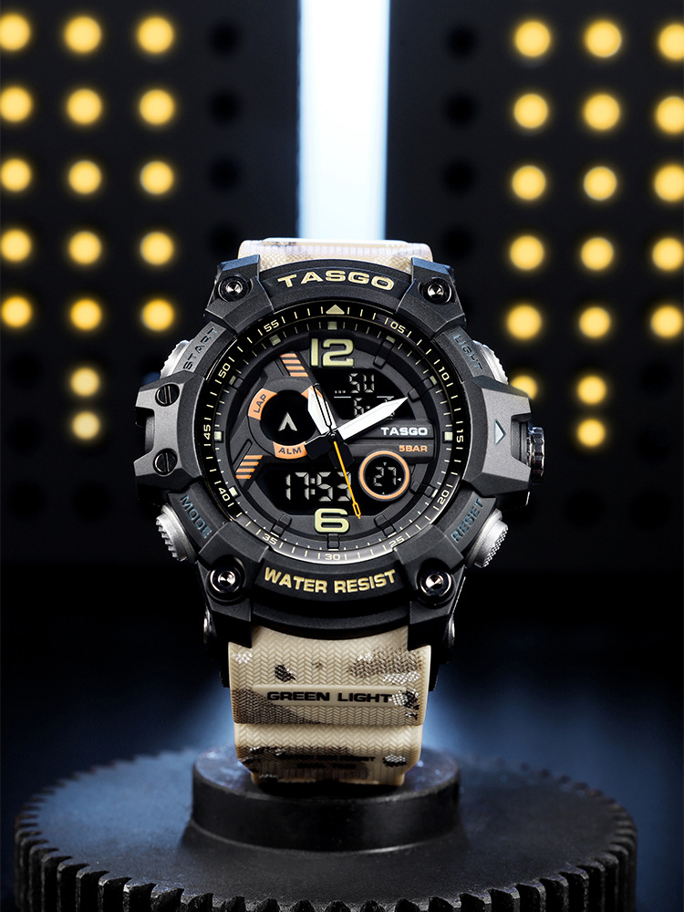tasgo特斯高品牌t121夜光防水青少年原宿电子手表厂家直销