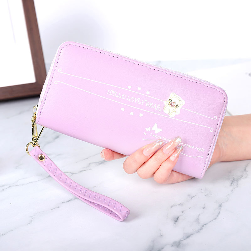 2023 New Cross-Border Women's Wallet Long Fashion Single Large Capacity Zipper Coin Purse Clutch Phone Bag