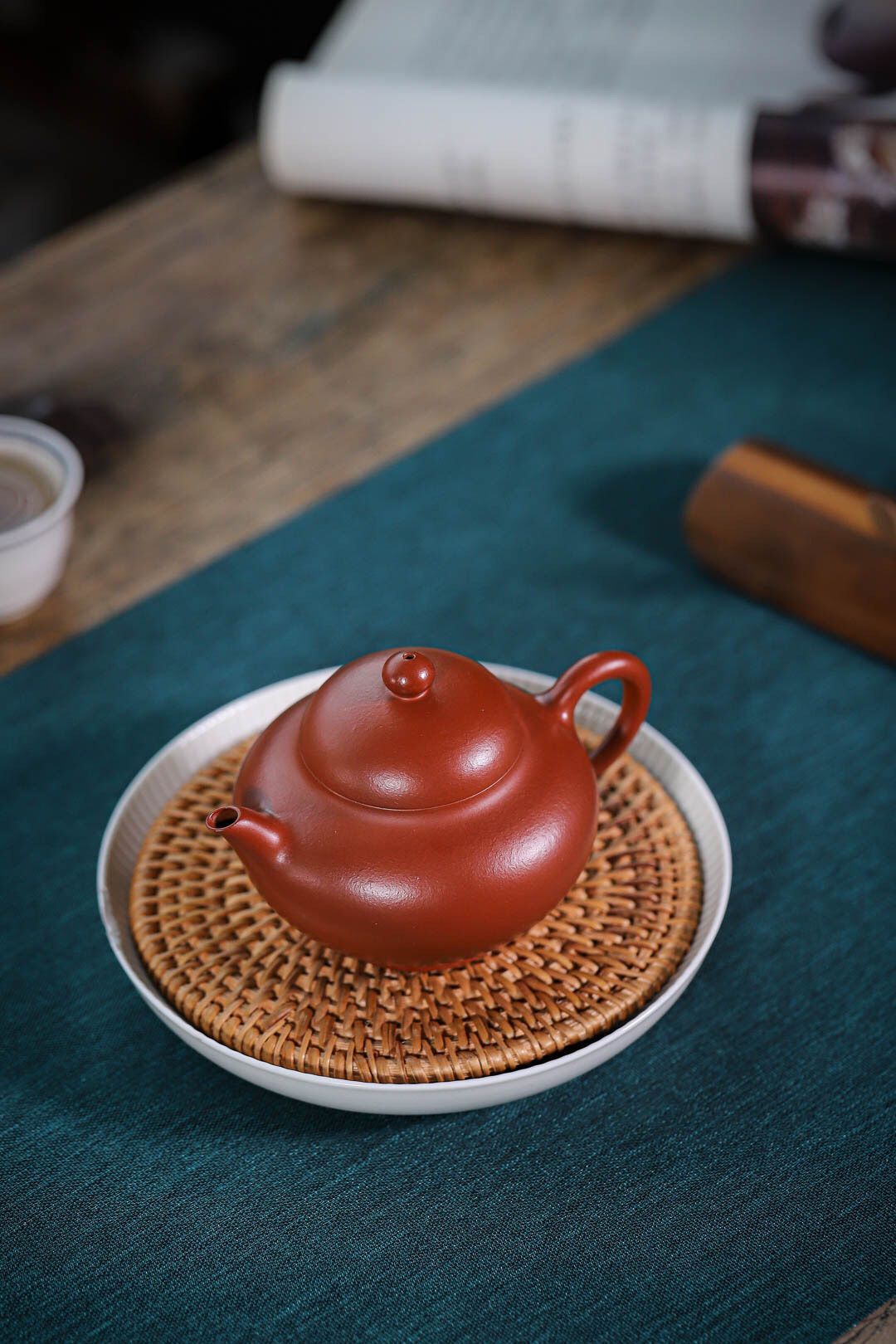 梵砂堂原矿紫砂壶 实用器华颖壶 朱泥小品茶壶 家用工夫小茶壶