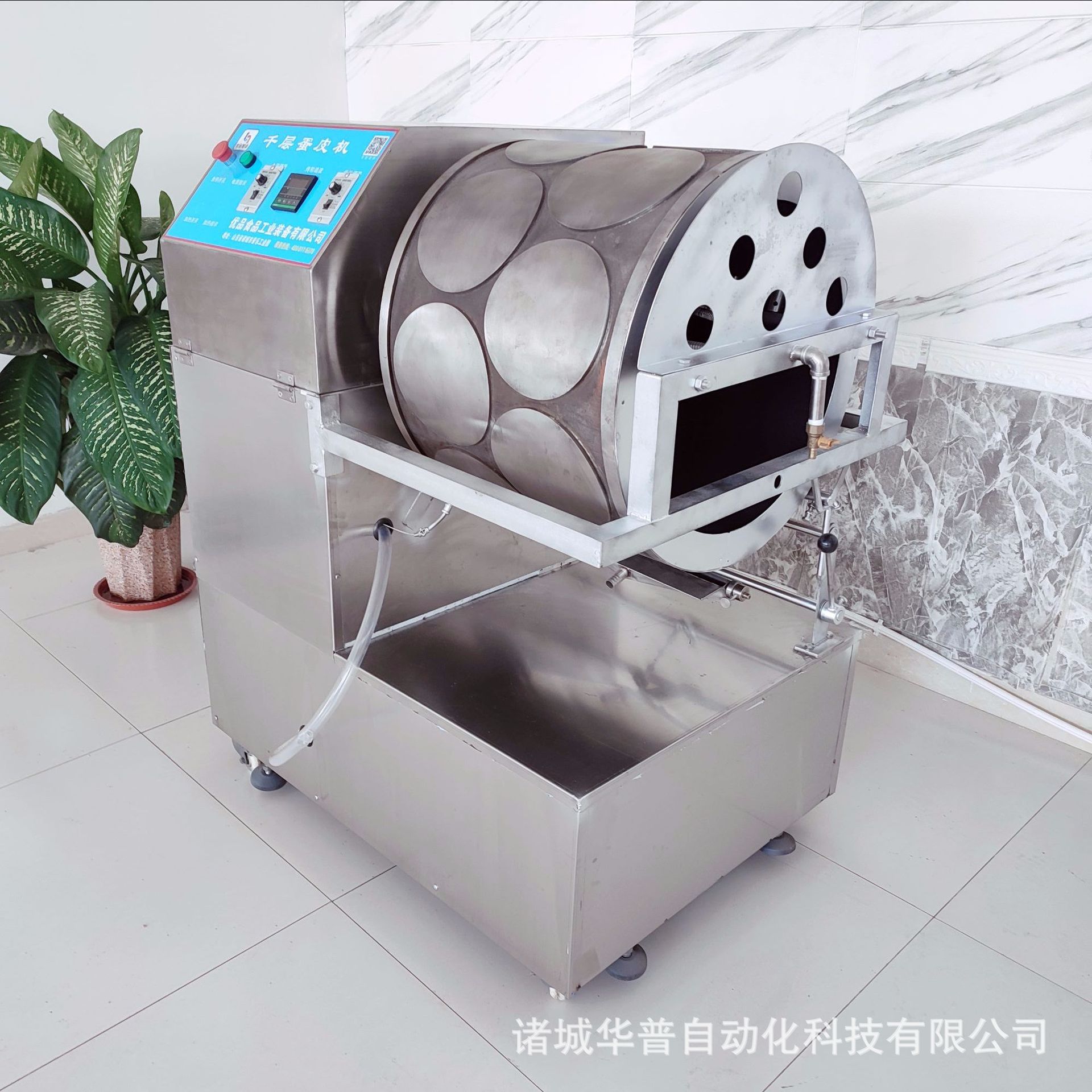 推荐不锈钢春卷饼机 现货自动控温电加热卷饼机 华普卷饼皮机设备