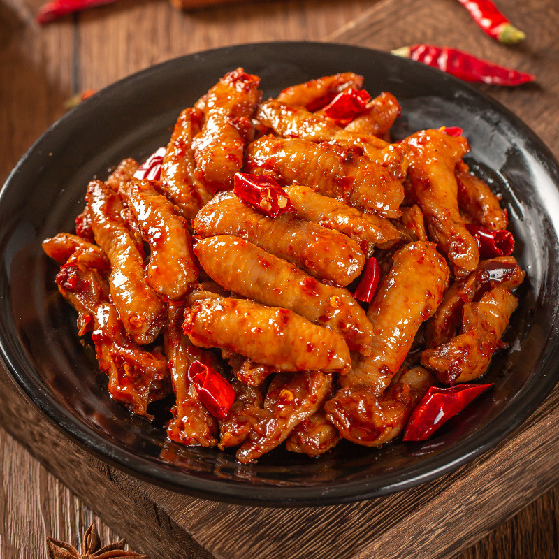 谢霸麻辣鸡脚筋香辣味网红零食卤味冷吃休闲食品熟食厂家直销批发