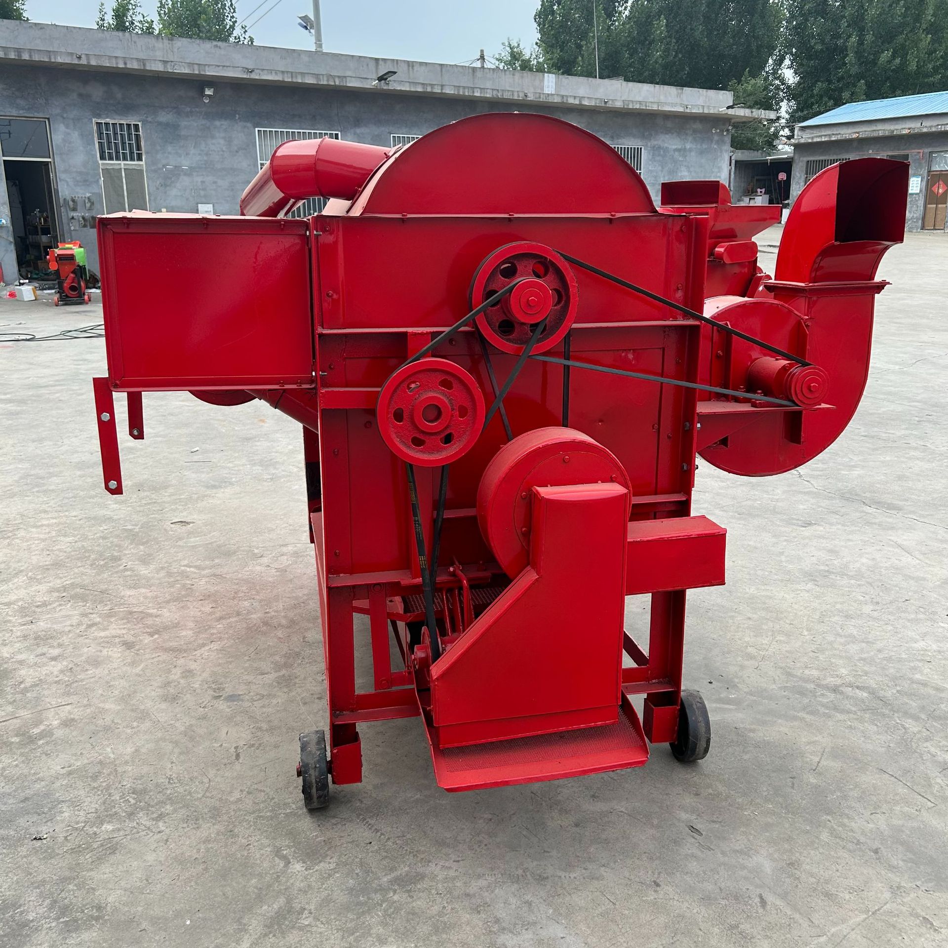 老式稻谷脱粒机 125自动进料打谷机 小麦水稻高粱谷子打粒机-阿里巴巴