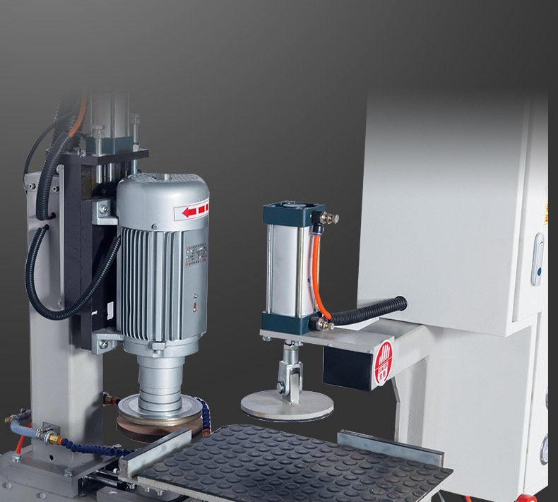 自动玻璃单头倒角机气动单头倒r角机角电子称小片玻璃倒角机