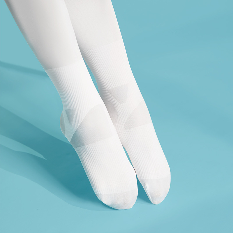 Children's Dance Socks Spring and Autumn Dancing Pantyhose White Velvet Stockings Girls' Anti-Sprain Practice Pantyhose