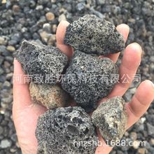 生物挂膜载体火山岩  水处理火山岩滤料 人工湿地用火山岩滤层