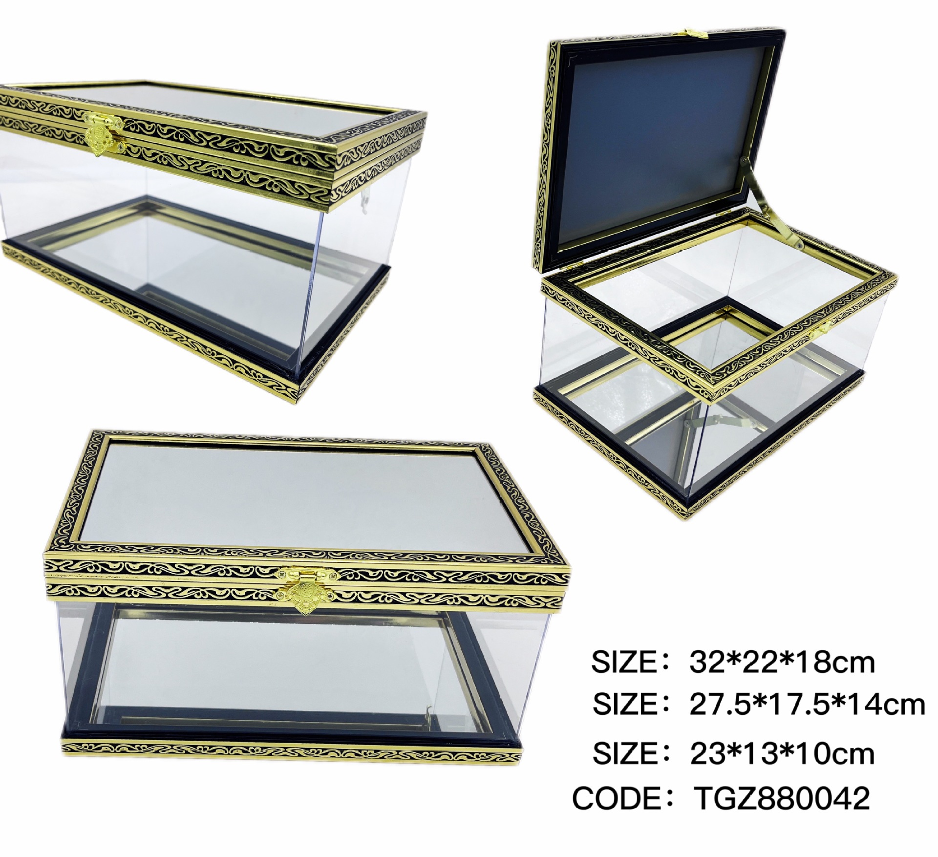 Transparent Acrylic with Lid Storage Box, Storage Box, Gift Box, Multifunctional Storage, Islamic
