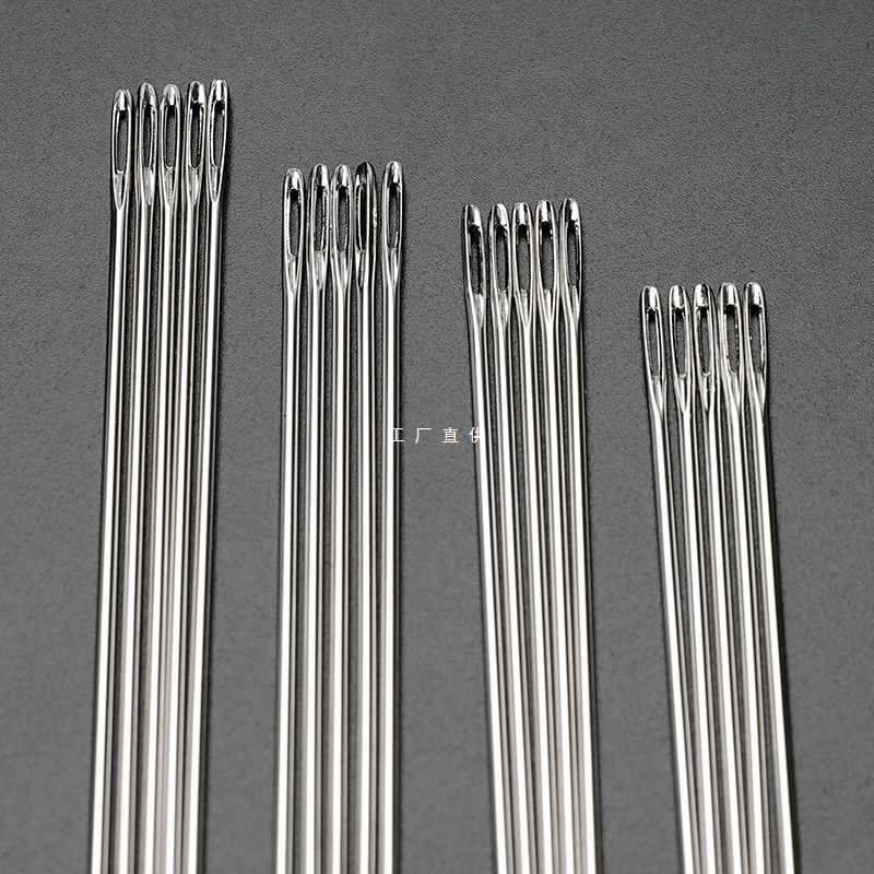 出口大号长针钢针加长手缝针缝厚被子针加粗凭针装订针手工针15cm