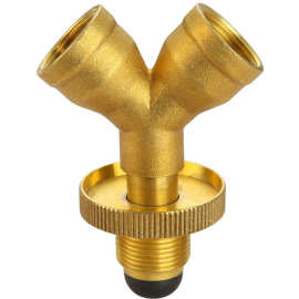 煤气罐三通转接头液化气钢瓶一分两路接口煤气瓶减压阀转换头配件