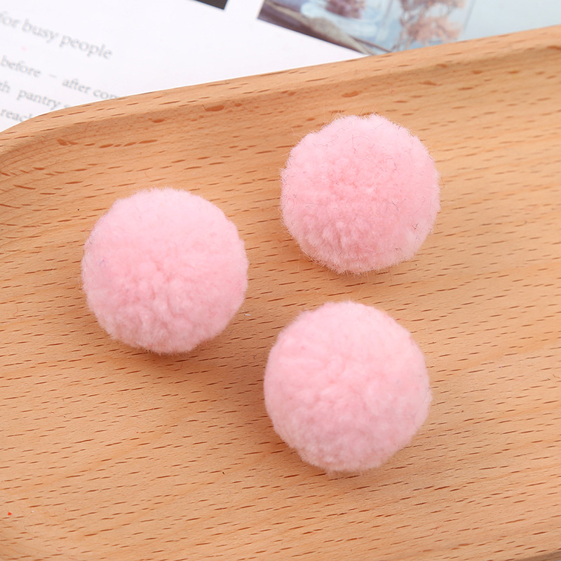 Color Imitation Wool Fur Ball Imitation Lamb Pompons Fur Ball Ornament Accessories Hairy Ball Pendant Clothes Accessories Wholesale