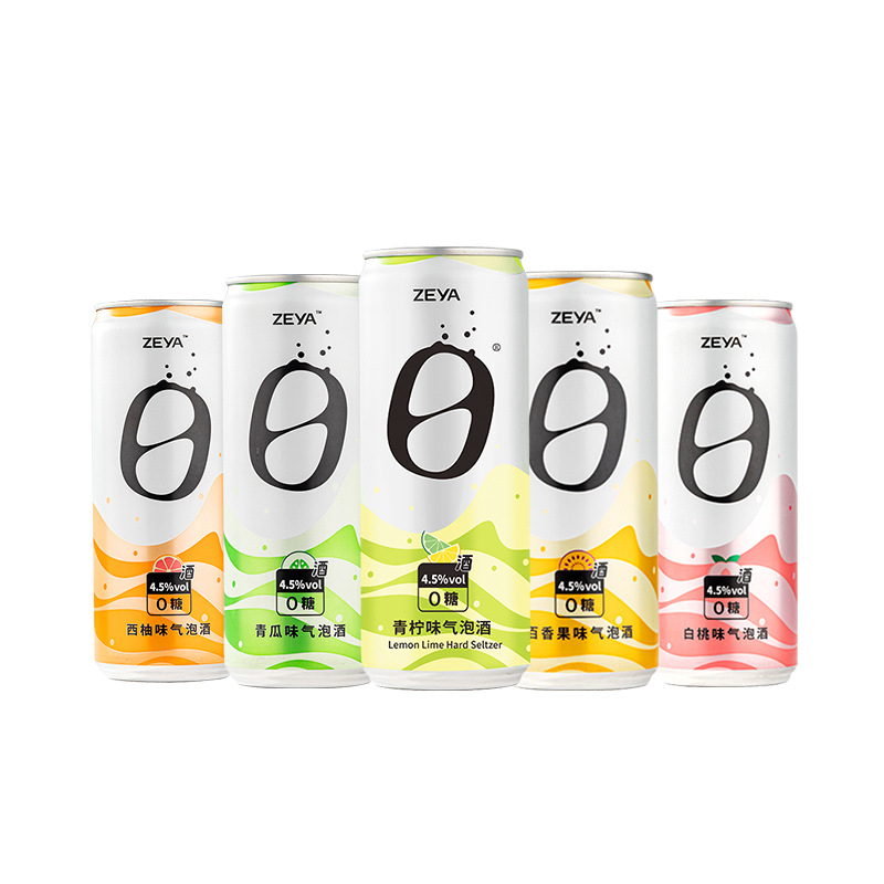 zeya潮饮气泡酒果酒低度酒微醺鸡尾水酒混合伏特加330ml*24罐
