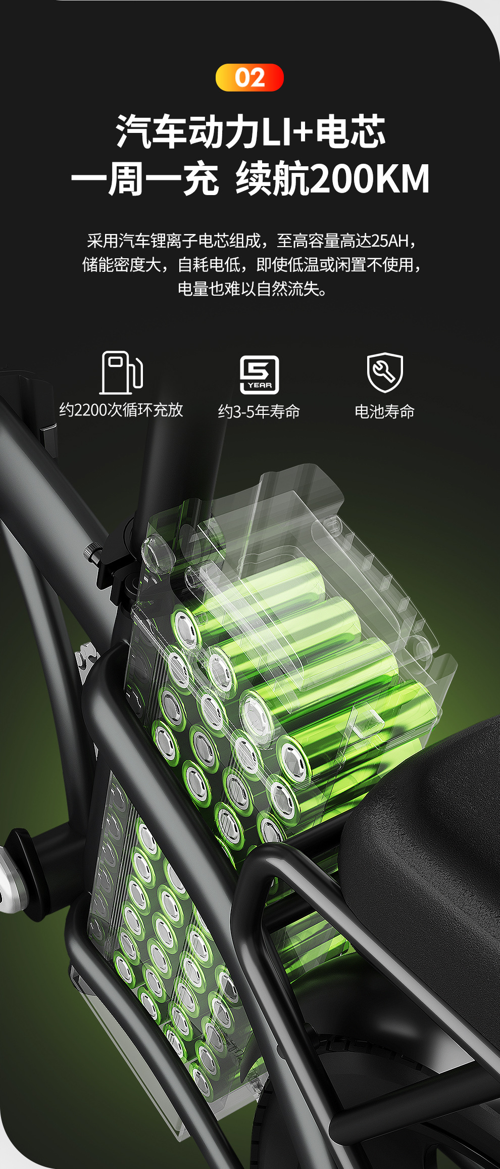 正步新国标20寸铝合金折叠电动自行车 锂电池男士代步小型电瓶车