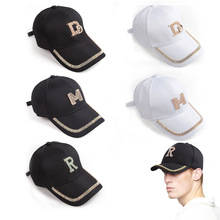 时尚新款韩版棒球帽简约水钻字母设计网红同款显脸小鸭舌帽子批发
