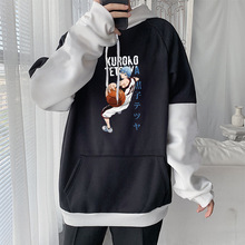 黑子的篮球黑子哲也周边加绒连帽衫 跨境印花卫衣anime hoodie