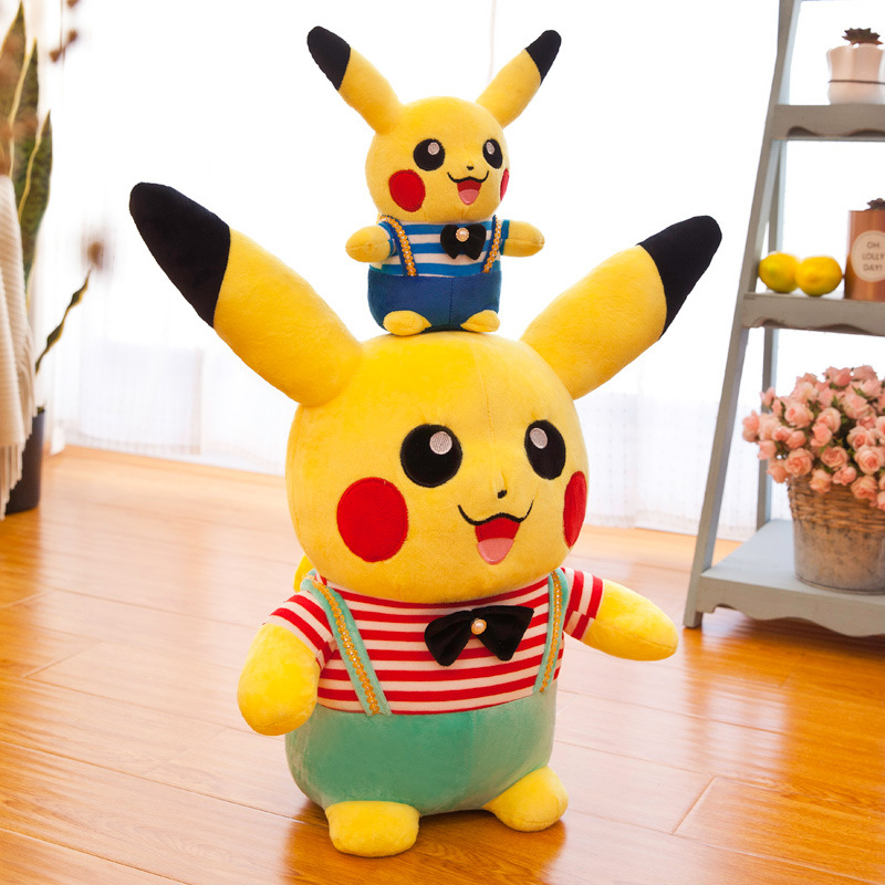 Wholesale Plush Toy Cute Pikachu Pillow Dolls for Clawing Night Market Stall Toy Creative Gifts for Children