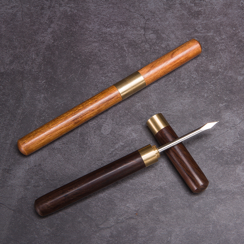 花梨木黑檀木茶针茶刀普洱茶黑茶白茶茶具配件厂家批发可定制logo