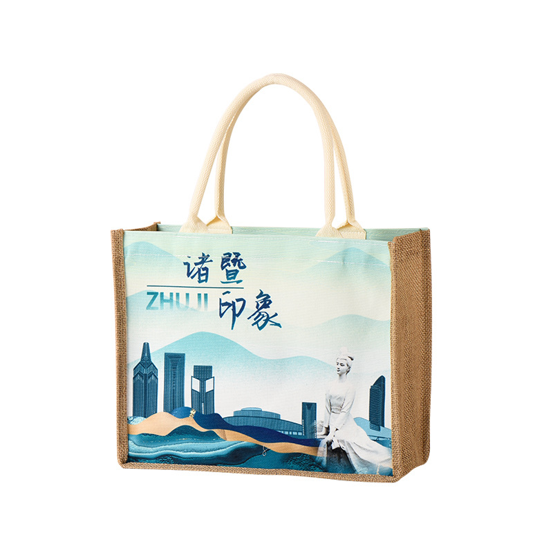 Sack Portable DIY Travel Commemorative Gift Bag Printable Logo Large Capacity Creative Shopping Bag Customization
