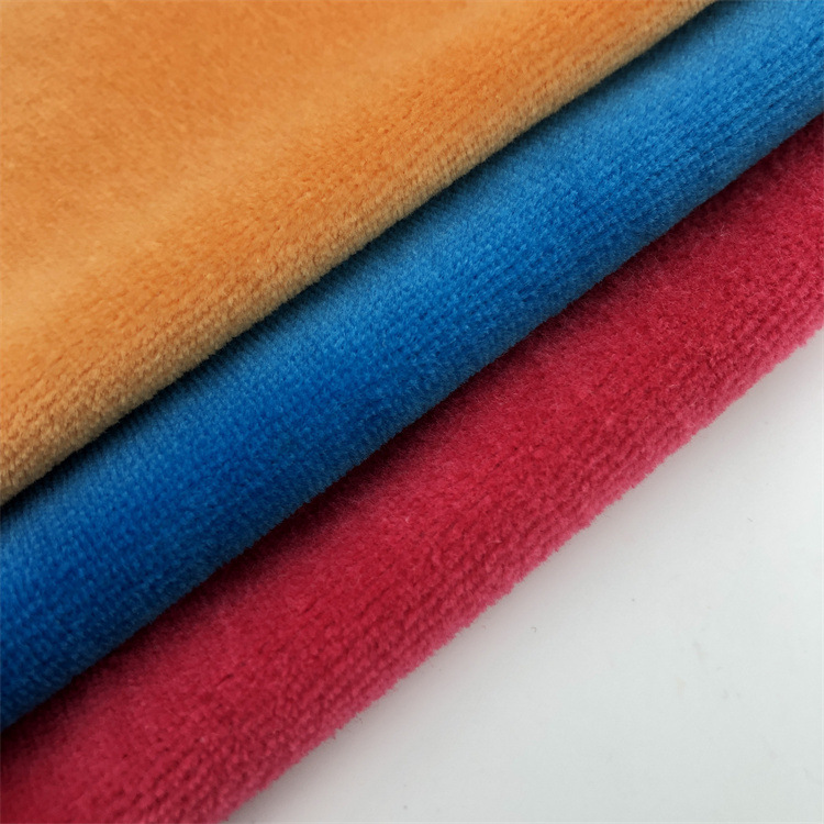 厂家大量现货 cvc天鹅绒/剪毛布 服装玩具面料