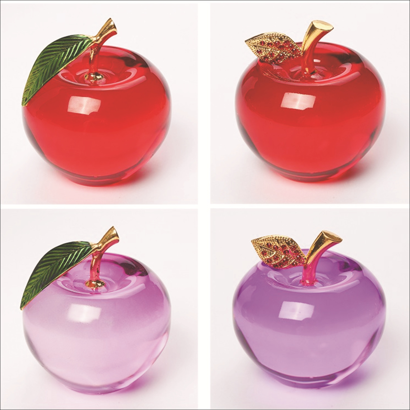 水晶苹果平安果圣诞节礼品送女生朋友生日创意刻字摆件平安夜礼物