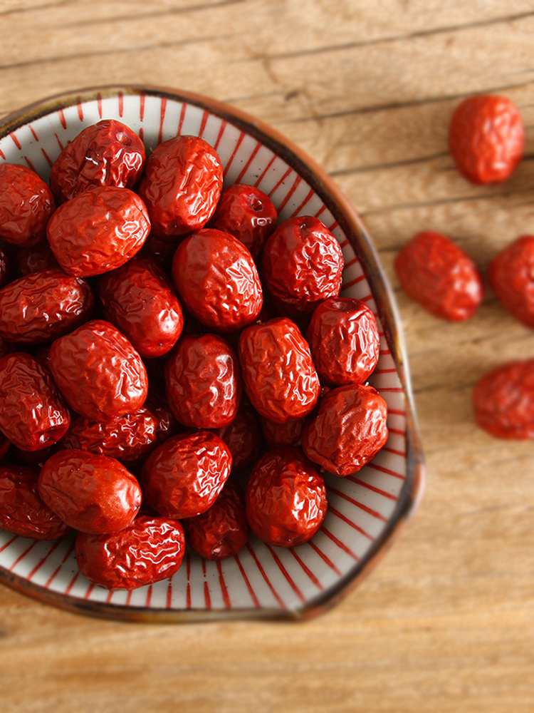 红枣零食汁多肉甜新疆鸡心枣250克小红枣干货泡花茶煲汤材料食材