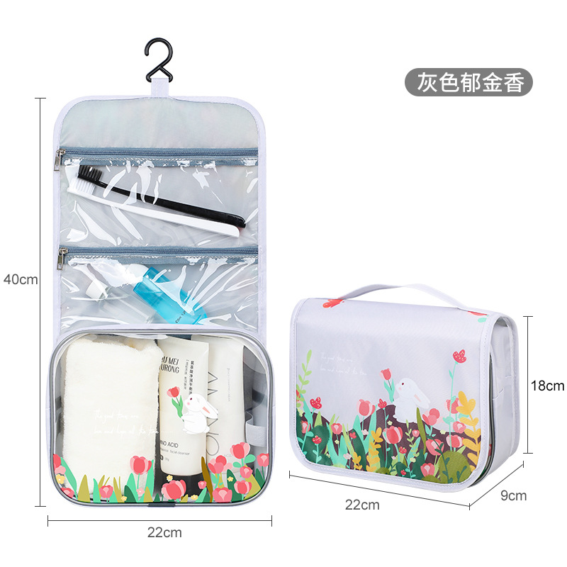 New Toiletry Bag Hung with Hook Travel Multifunctional Cosmetics Toiletry Bag Fashion Waterproof Portable Cosmetic Bag