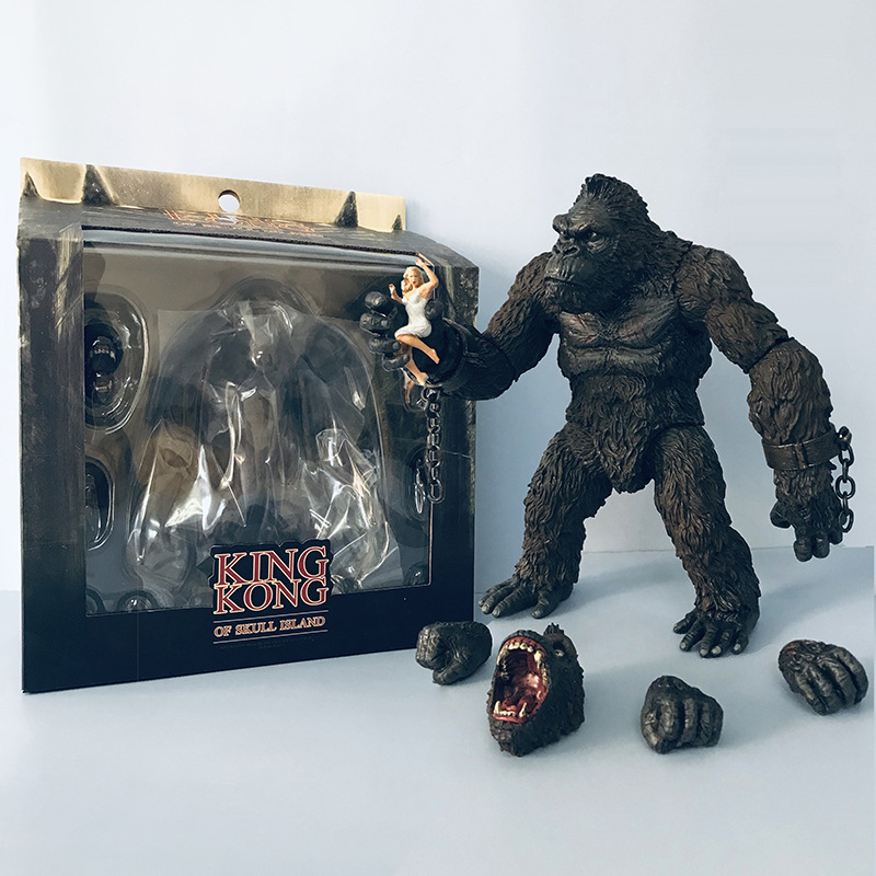mezco蚂蚁金刚骷髅岛新款大猩猩动漫手办可动人偶批发
