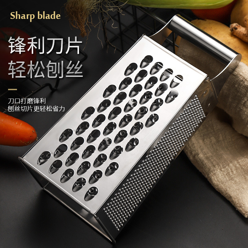 Stainless Steel Vertical Grater Vegetables and Fruits Cross-Border Multifunctional Cutter Grater Cheese Cheese Planer Slicer Paring Knife