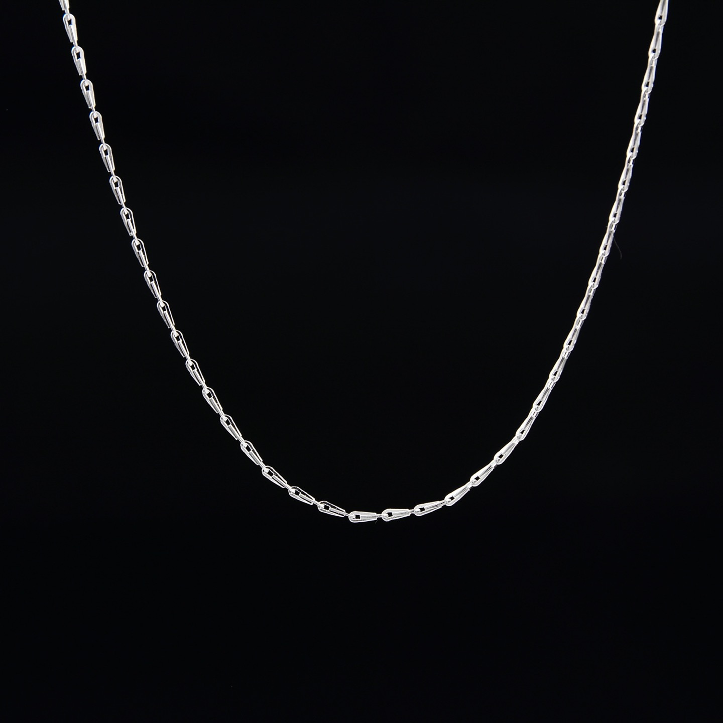 恒盛s925银瓜子链 吊坠项链女意大利项链意大利工艺配件银