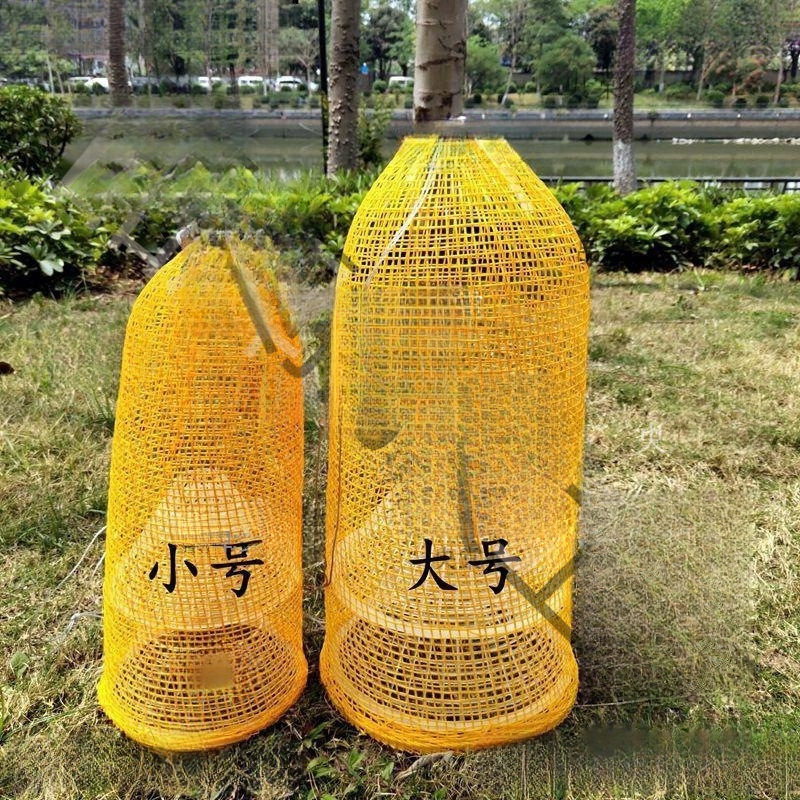大小号虾笼黄鳝螃蟹泥鳅仿竹纺织塑料捕鱼笼捕虾折叠笼抓龙虾网箱