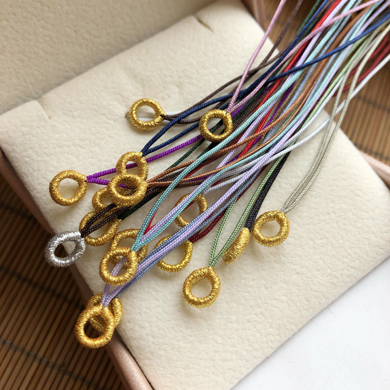 金银丝真拉圈 手工拉圈拉环线圈 绕线编织连接环吊坠挂绳饰品配件