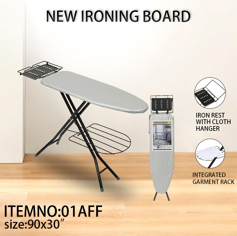 cross-border amazon new aff non-fading cloth foldable vertical household ironing flat rack pcs ironing board