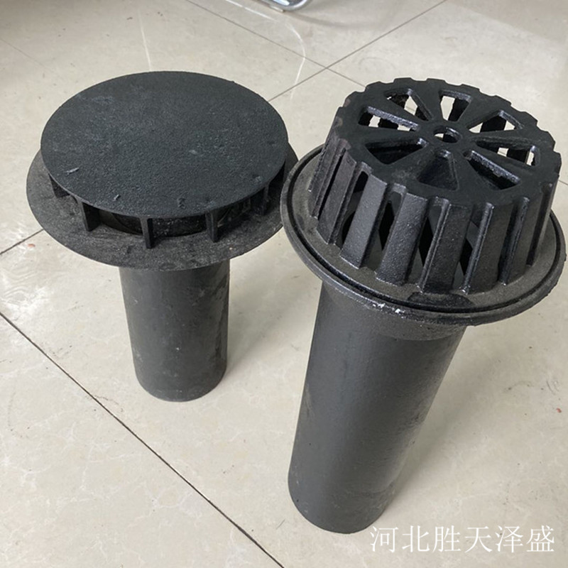 现货供应 铸铁87型雨水斗 直排式dn110落水口 铸铁地漏侧排式