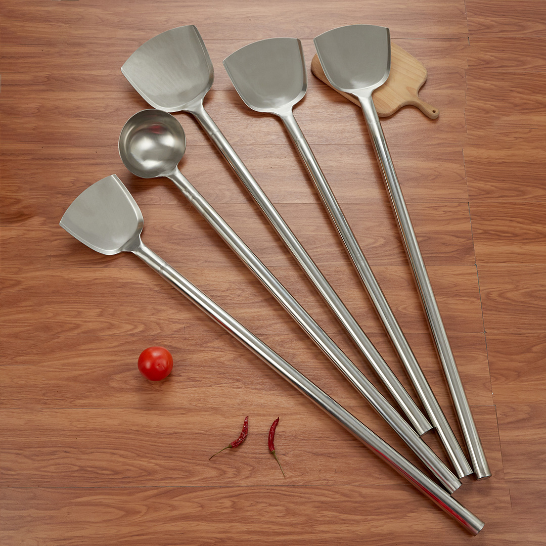 加工定制商用不锈钢铲勺一米钢铲厨师专用勺汤桶专业锅勺大锅灶锅