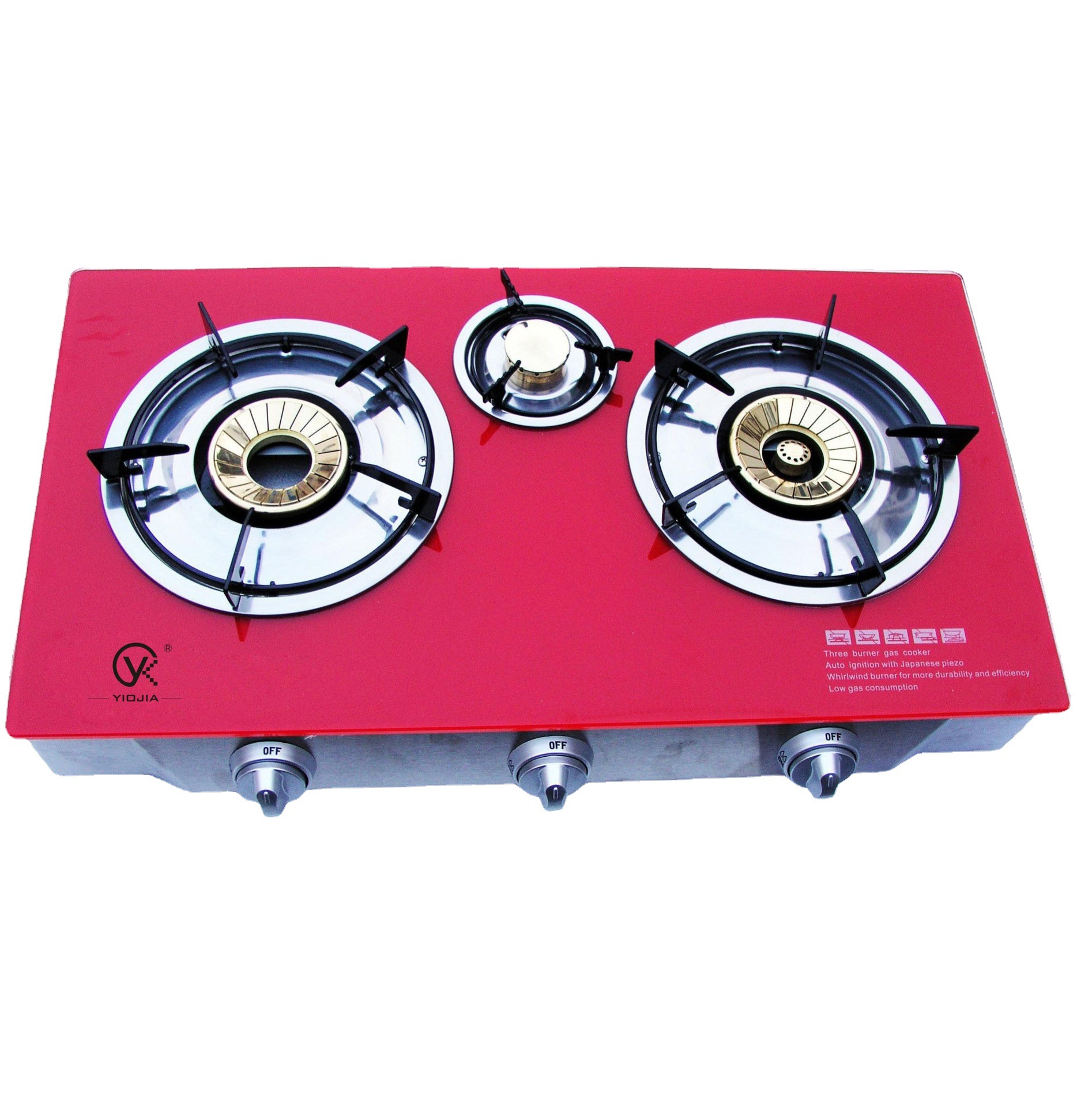 Gas Stove Double Burner Household Energy-Saving Old Gas Stove Natural Gas Desktop Liquefied Gas Raging Fire Stove Stove Wholesale