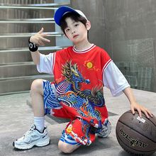 儿童篮球服套装2024新款夏季速干男女童篮球服表演训练服校园班服