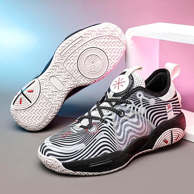 新款7色全城9篮球鞋男鞋橡胶底运动跑鞋女生炫彩低帮球鞋摩擦有声