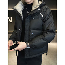 羽绒服男款潮牌工装连帽休闲痞帅气高级感加厚秋冬季2024新款外套