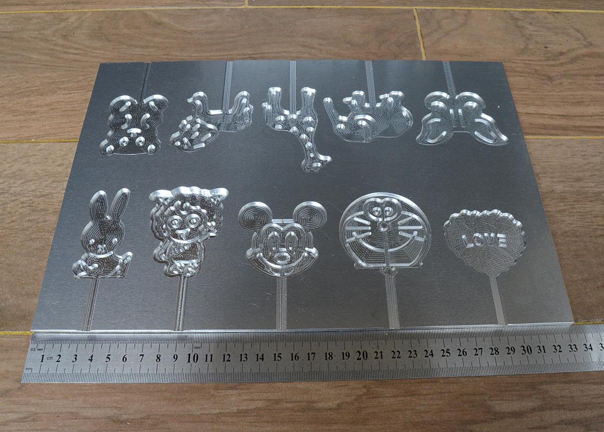 糖人模具糖画模板模具公园铝板广场12生肖大号摆摊糖人铝模具