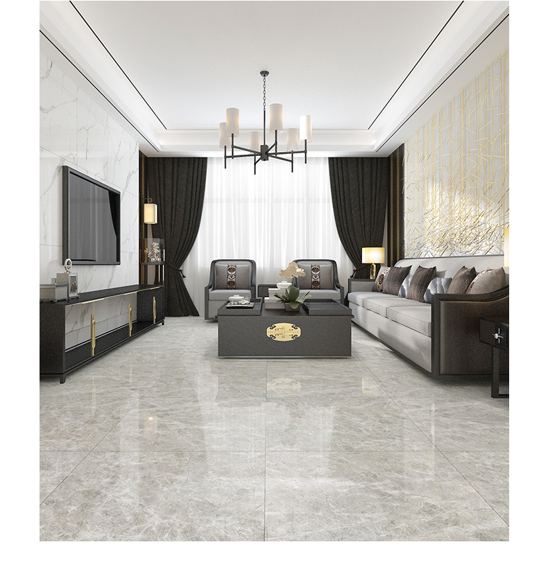 宏宇通体大理石瓷砖800x800客厅卧室耐磨地板砖灰色地砖维纳斯灰
