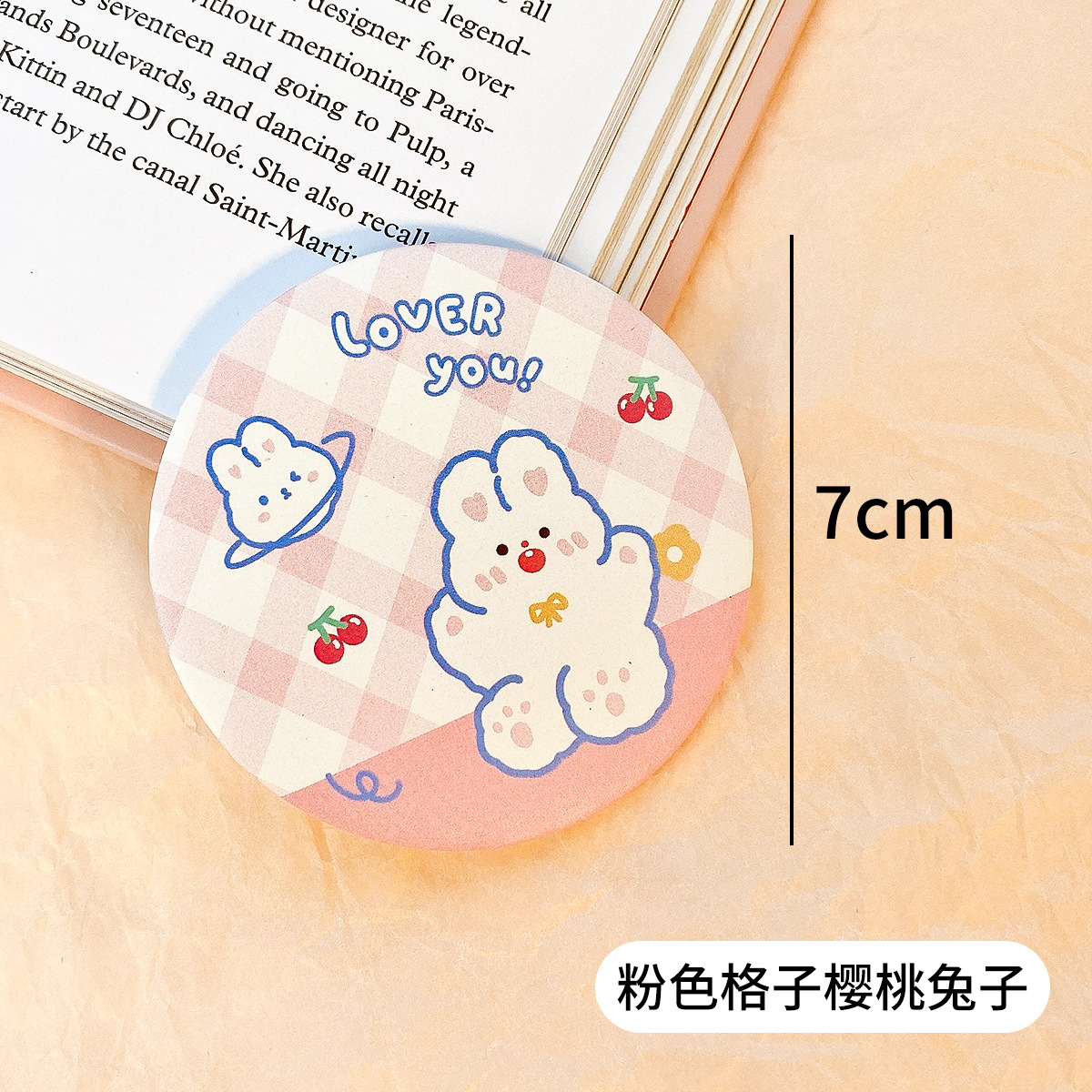 Original Cartoon Small Mirror Cute Anime Makeup Mirror Portable Portable Mirror Mini Small round Mirror Dressing Mirror